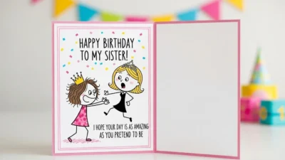 funny birthday wishes for sister