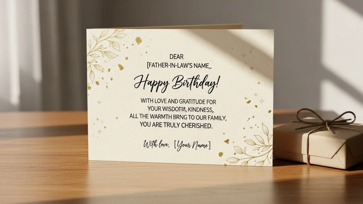 heart touching birthday wishes for father in law