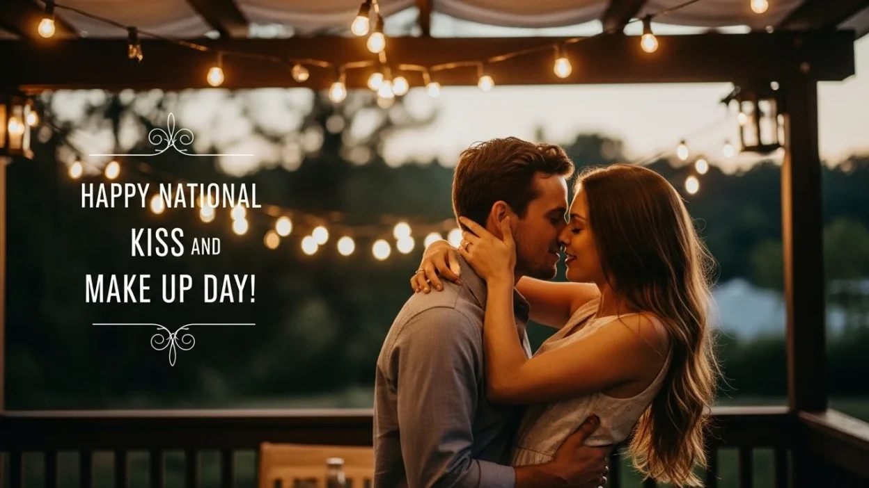 national kiss and make up day wishes