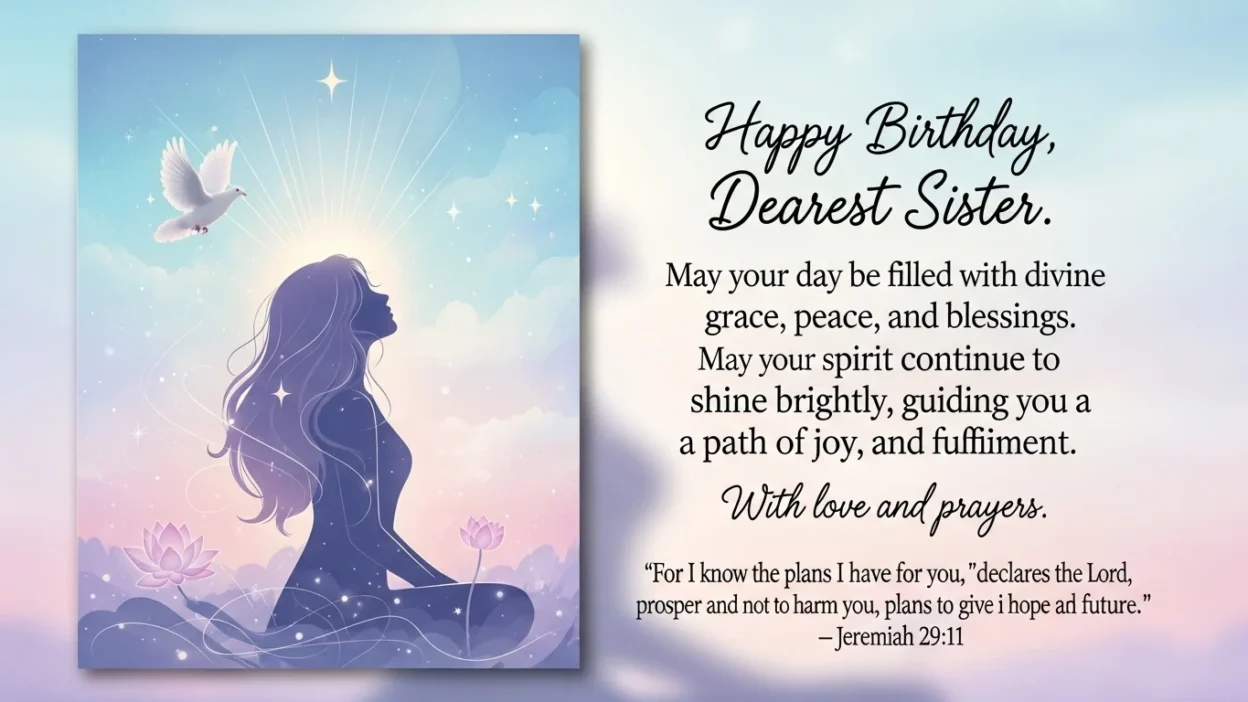 spiritual birthday wishes for sister