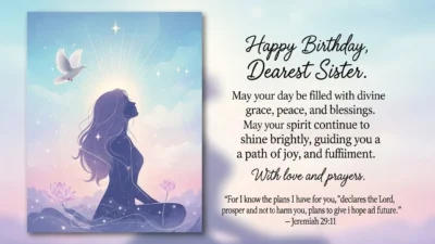 spiritual birthday wishes for sister