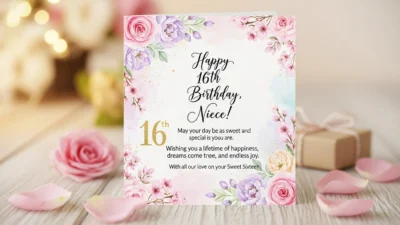 sweet 16 birthday wishes for niece