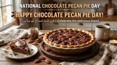 national chocolate pecan pie day wishes
