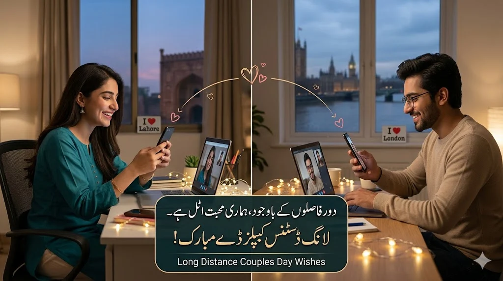 Long Distance Couples Day Wishes