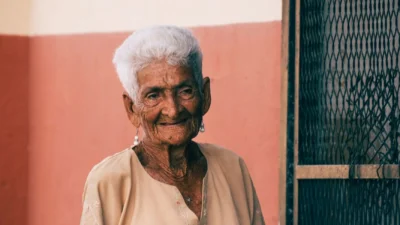 grandmother smiling portrait