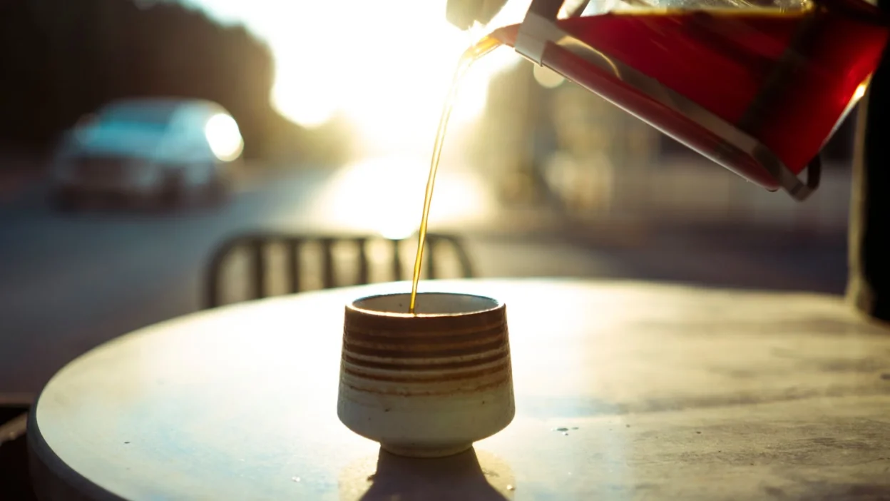 morning coffee sunrise
