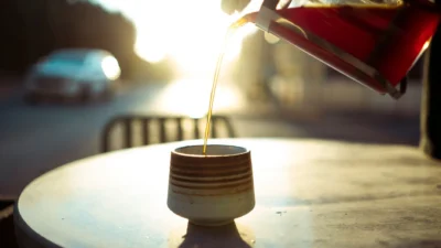 morning coffee sunrise