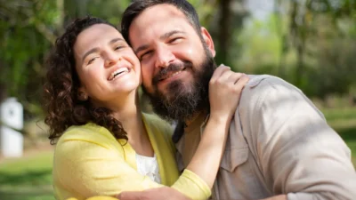 husband wife couple happy