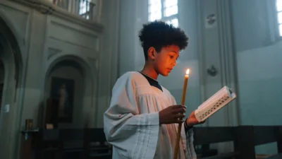 church bible candle